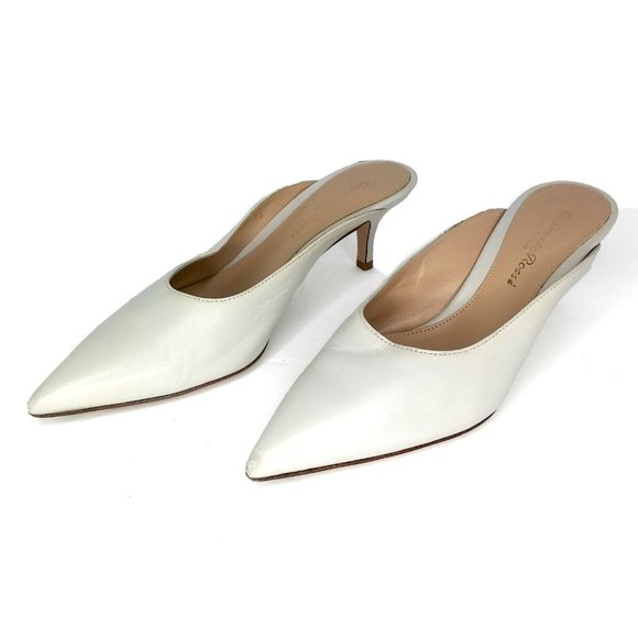 Gianvito Rossi Leather Reeve Kitten Mule 2018 Sz 4 - Picture 3 of 12